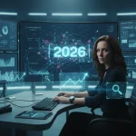 Marketer analyzing future affiliate program performance data for 2026 in the US.