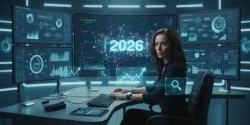 Marketer analyzing future affiliate program performance data for 2026 in the US.