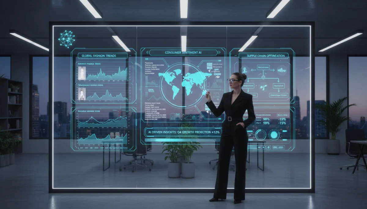 AI data analysis for fashion trend prediction and supply chain optimization