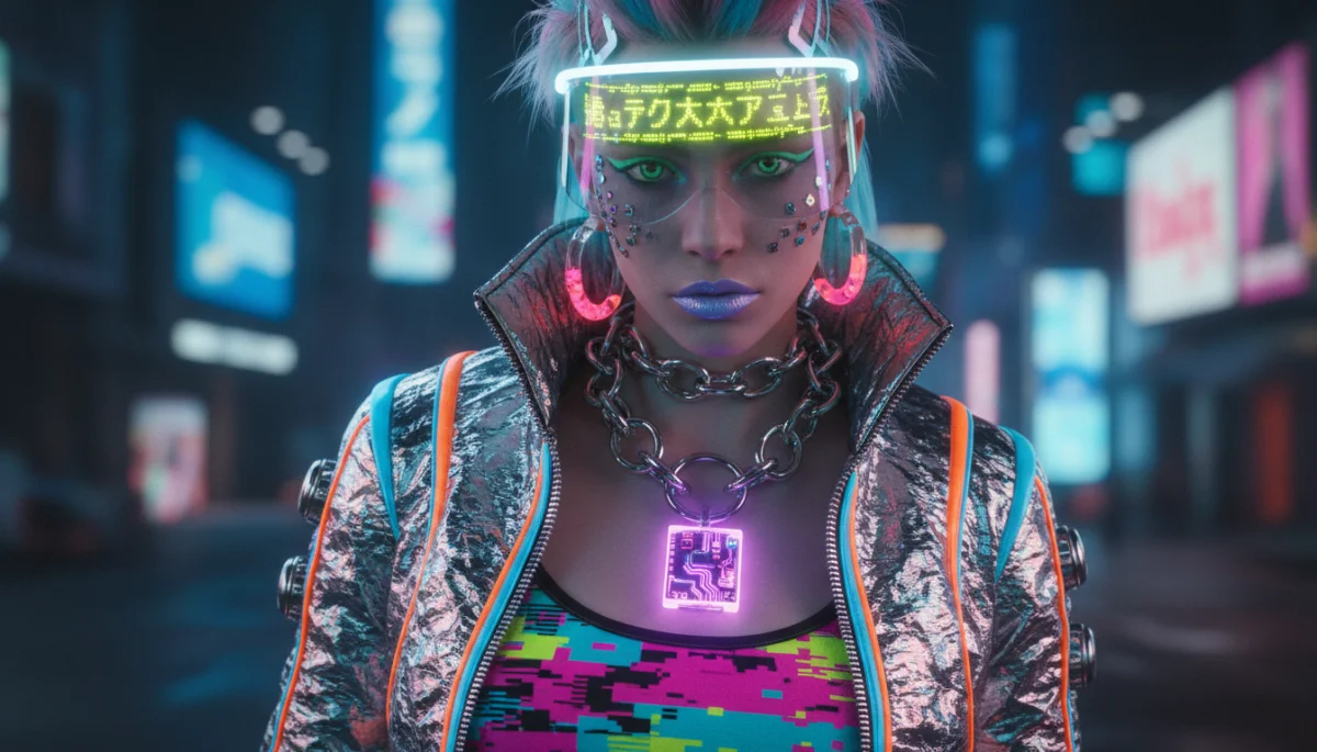 Cyberpunk and Y2K fashion elements influencing modern streetwear styles