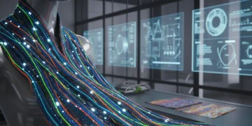 Futuristic smart fabric with integrated sensors for apparel innovation