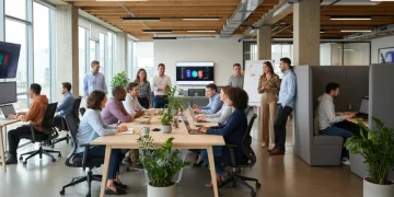 Professionals in modern office attire reflecting diverse and evolving workwear trends for 2026