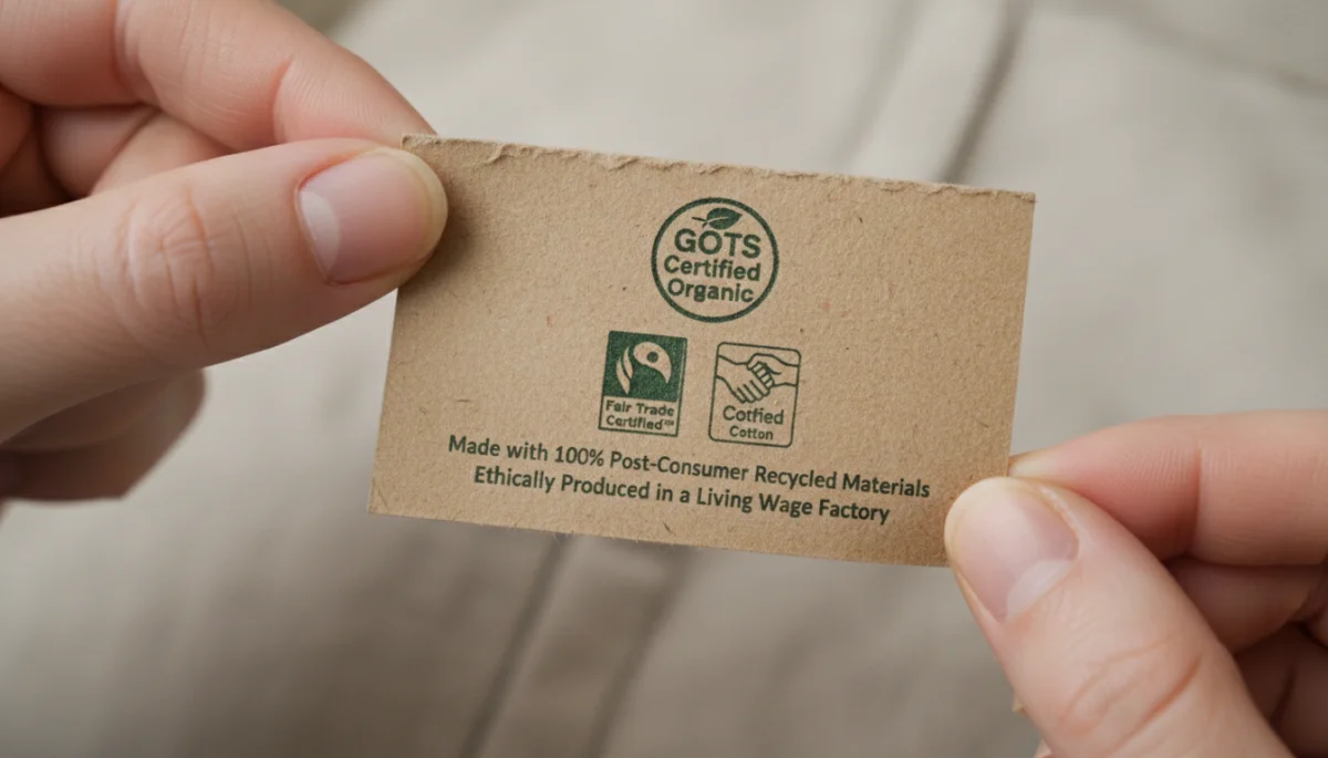 Sustainable fashion organic and fair labor certifications
