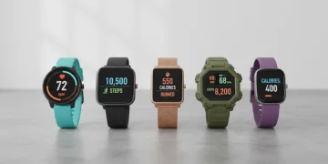 Five best smartwatches under $200 for fitness tracking in 2026, showcasing various designs and fitness displays.