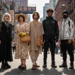 Diverse subculture fashion styles merging into mainstream American trends in 2026