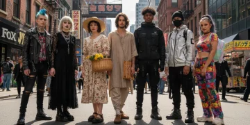 Diverse subculture fashion styles merging into mainstream American trends in 2026