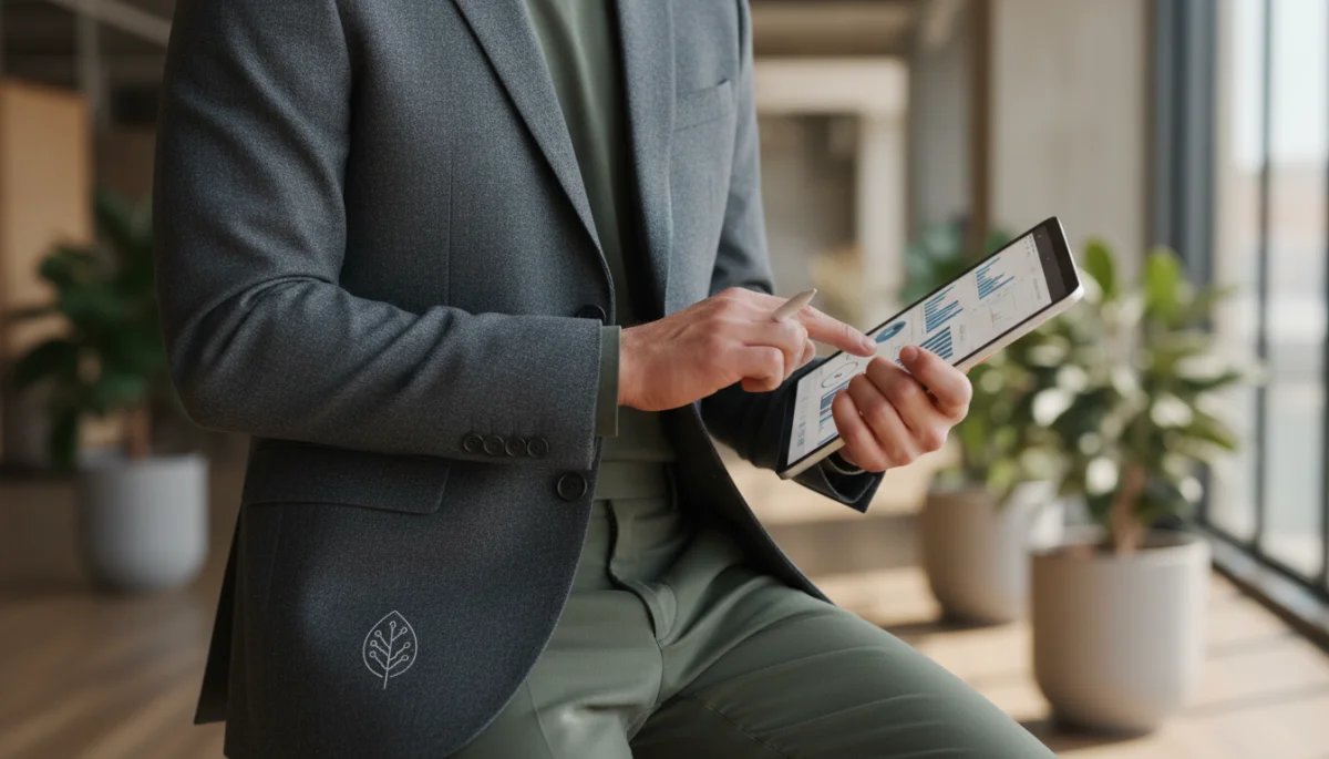 Sustainable and functional professional attire for hybrid work environments