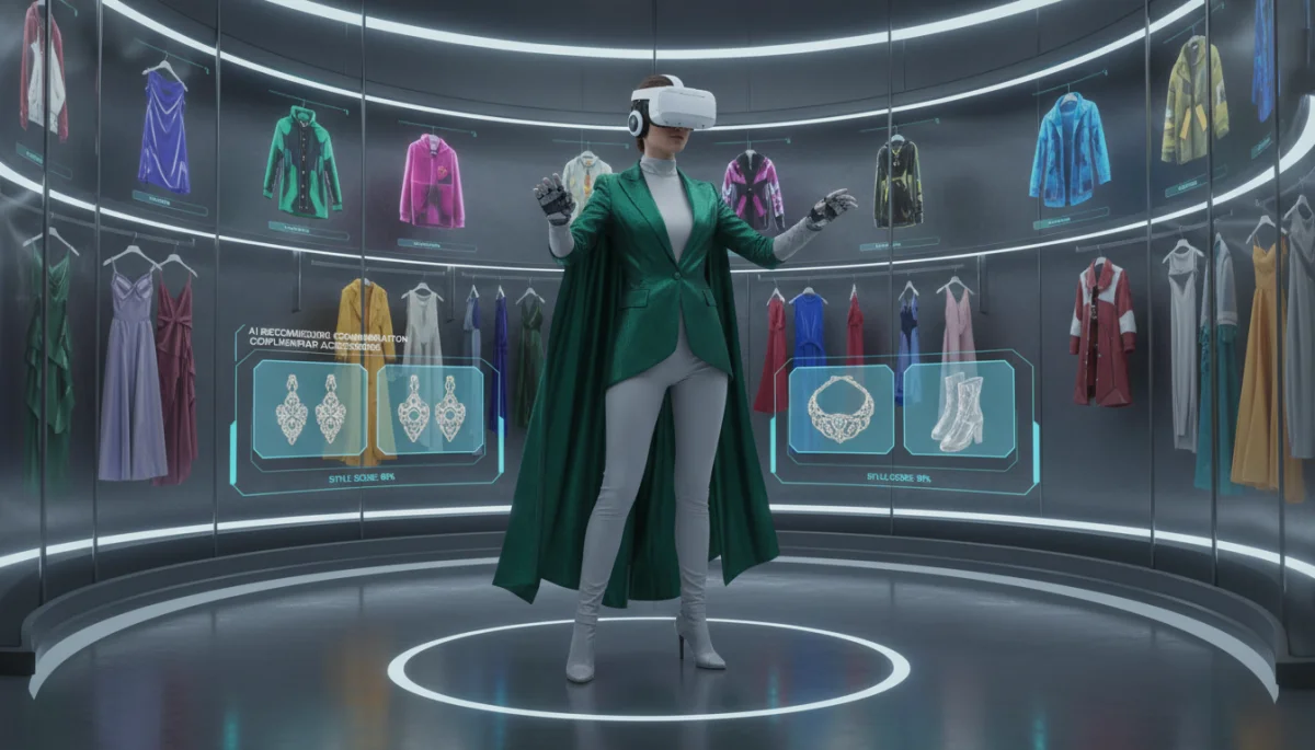 Virtual try-on experience with AI fashion stylist